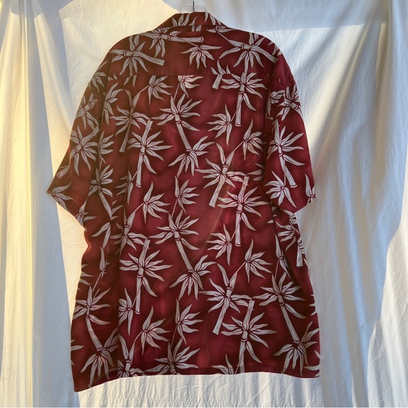 Pierre Cardin Rayon Short Sleeve VTG Shirt Size XL Burnt Orange - Picture 3 of 10